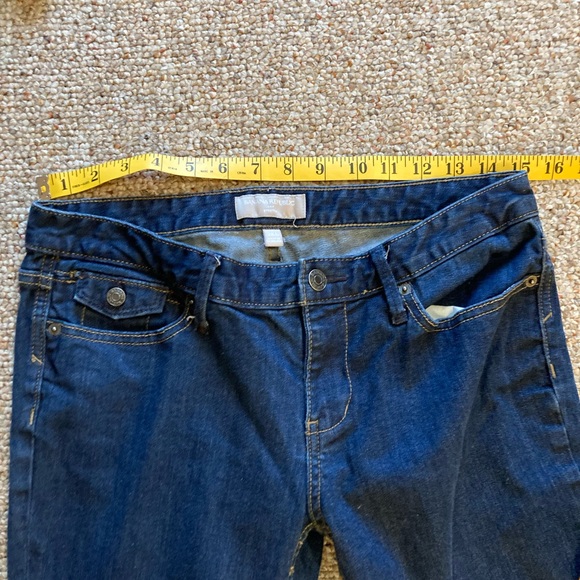 Banana Republic Denim Jeans Cuffed Stretch Dark Denim Cuffed Women’s Sz 28/6 - Picture 5 of 8